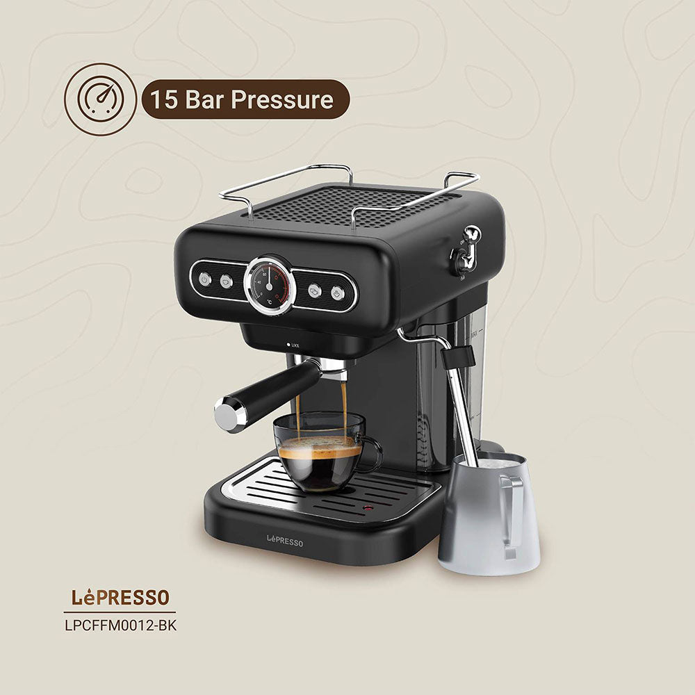 LePresso Espresso Coffee Maker LPCFFM0012-BK