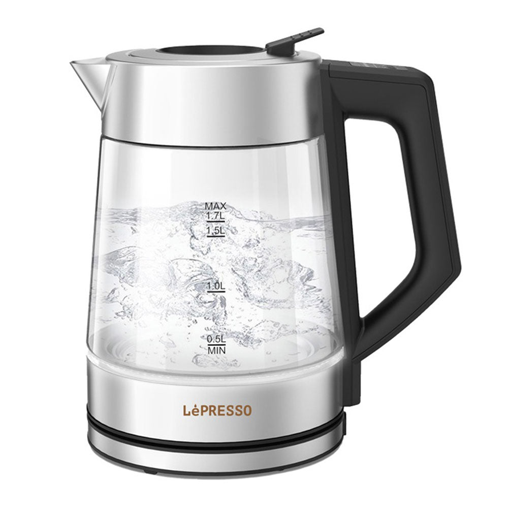 LePresso Illuminated Glass Kettle Multi-Temperature LPCFFM0008-BK 1.7L 2200W - Black