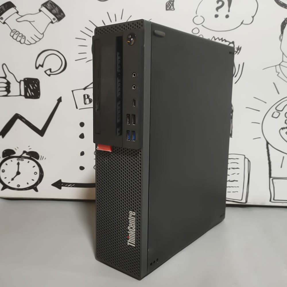 كمبيوتر تاور لينوفو ThinkCentre M720s (انتل كور i5-8500 - رام 8 جيجابايت DDR4 - بدون هارد - انتل UHD جرافيكس - DVD RW) استعمال خارج