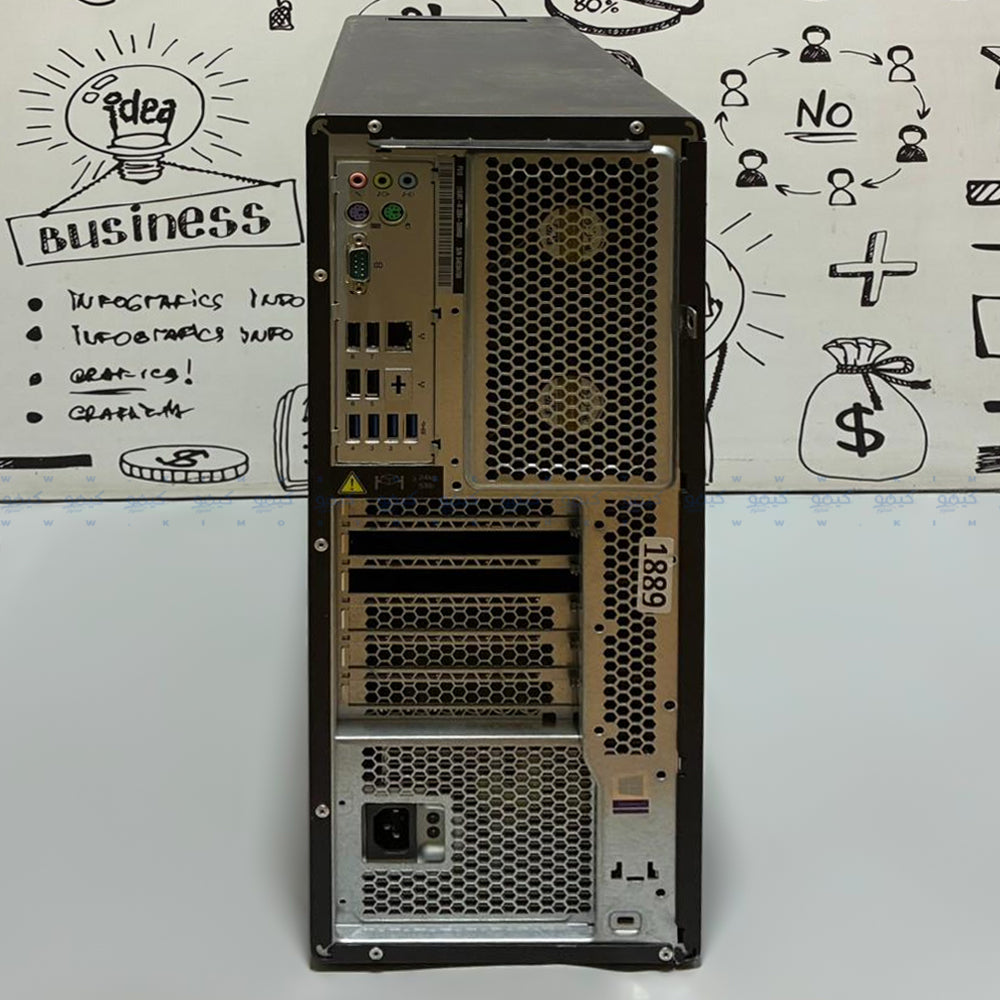 كمبيوتر ورك ستيشن لينوفو ThinkStation P510 (انتل زيون E5-1650 V3 - رام 16 جيجابايت DDR4 - بدون هارد - بدون كارت شاشة) استعمال خارج