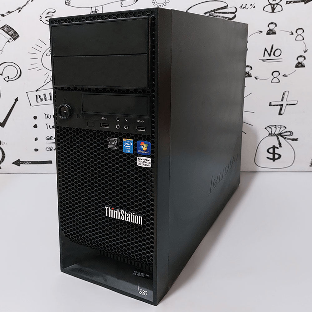 كمبيوتر ورك ستيشن لينوفو ThinkStation S30 (انتل زيون W3565 - رام 16جيجابايت DDR3 -بدون هارد- نفيديا كوادرو 512 ميجا بايت NVS 300) استعمال خارج