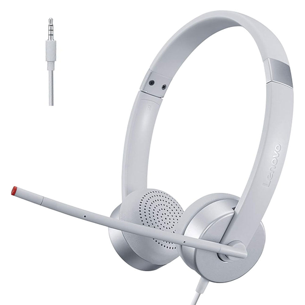 Lenovo 100 Stereo Analog Headset - Sliver