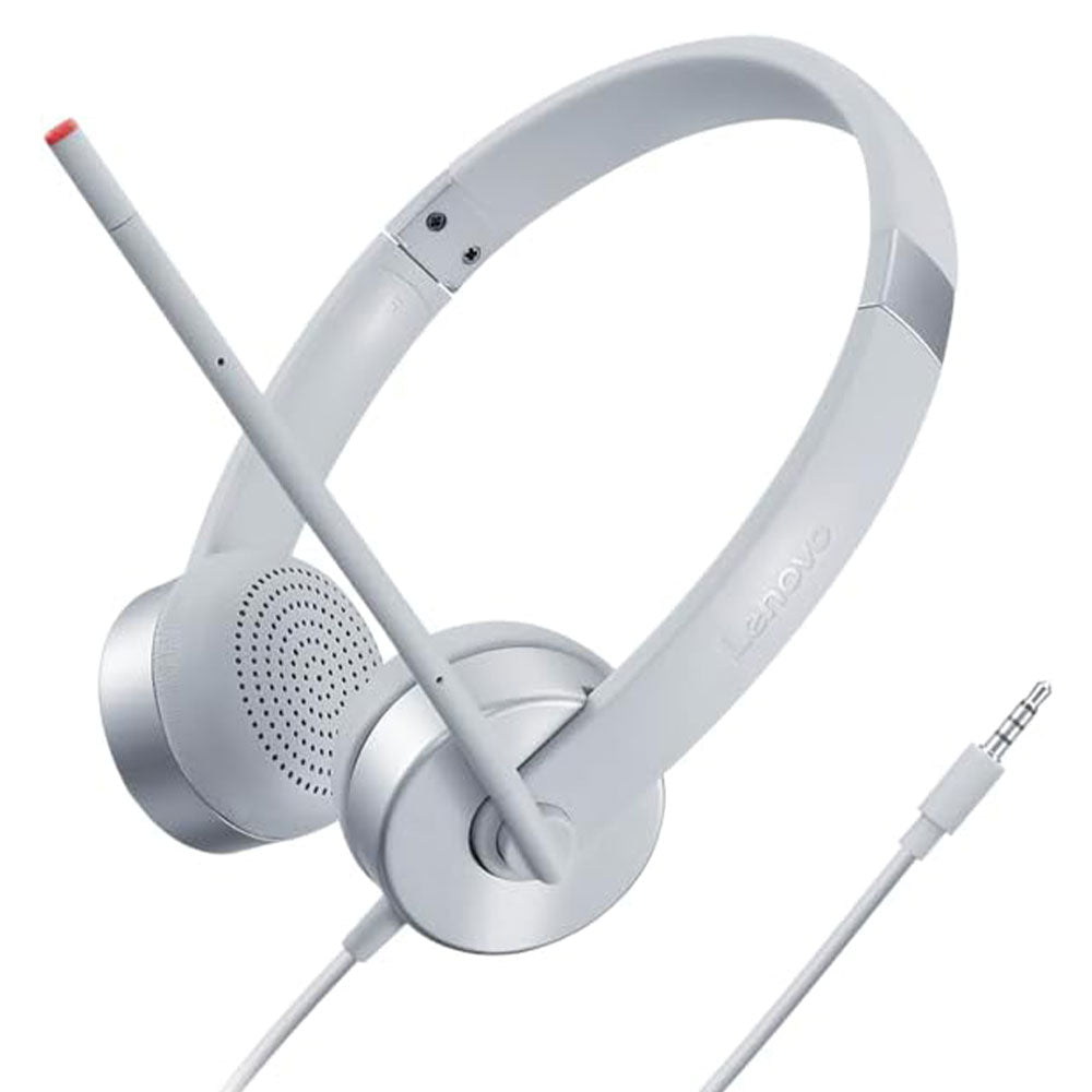 Lenovo 100 Stereo Analog Headset - Sliver