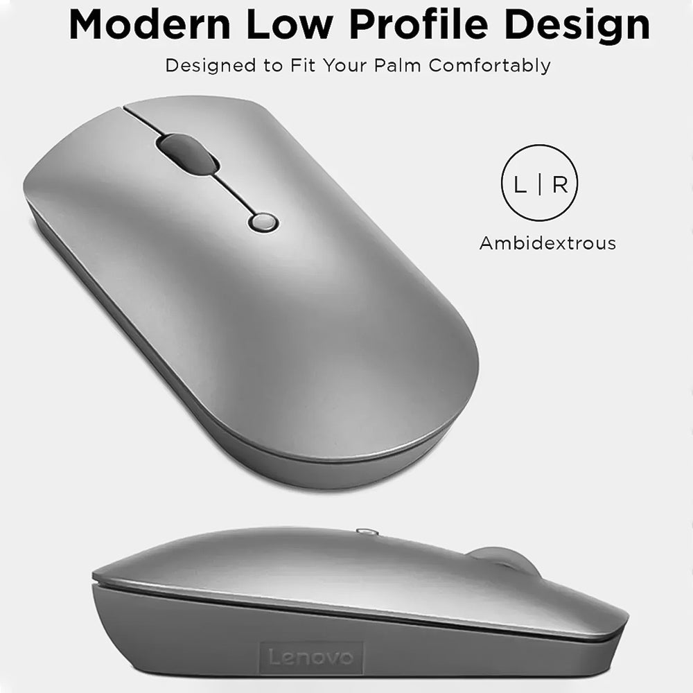 Lenovo 600 Silent Bluetooth Mouse 2400Dpi - Iron Grey