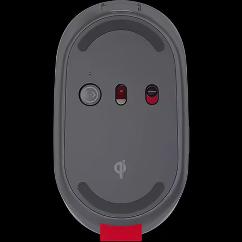 ماوس لينوفو لاسلكي بلوتوث قابل للشحن 2400 نقطة فى البوصة Go Triple Mode - رمادي داكن