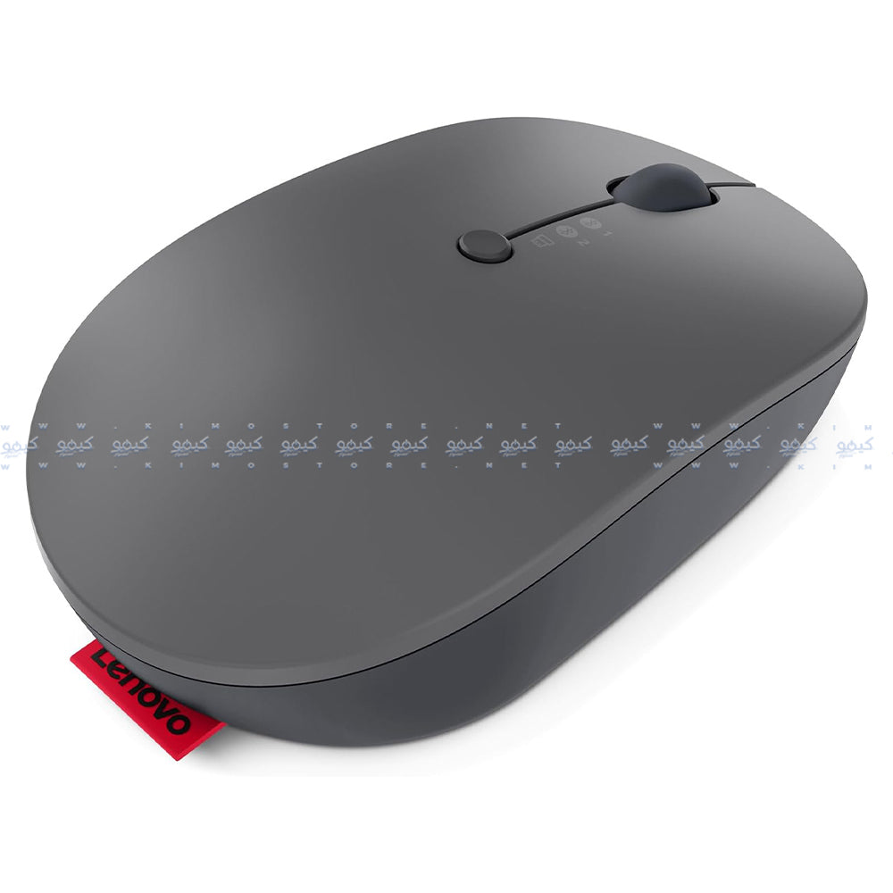 ماوس لينوفو لاسلكي بلوتوث قابل للشحن 2400 نقطة فى البوصة Go Triple Mode - رمادي داكن