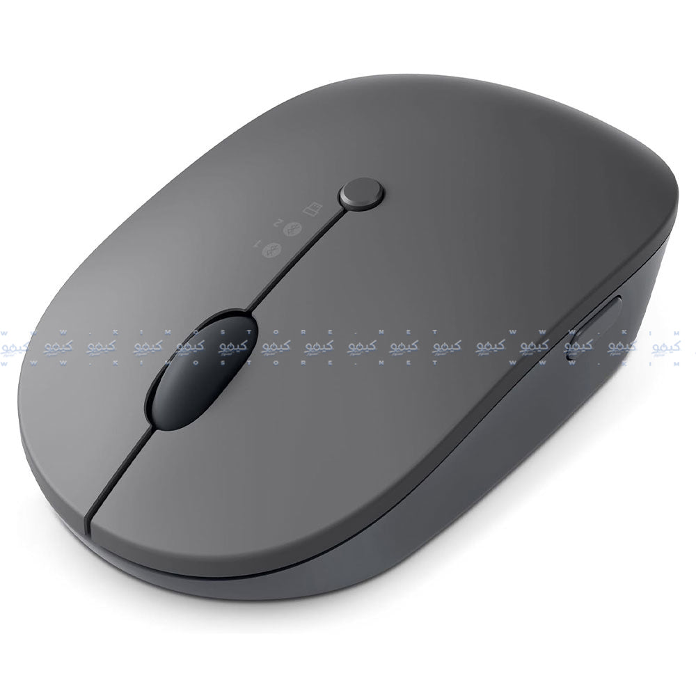 ماوس لينوفو لاسلكي 2400 نقطة فى البوصة Type-C Go - رمادي داكن