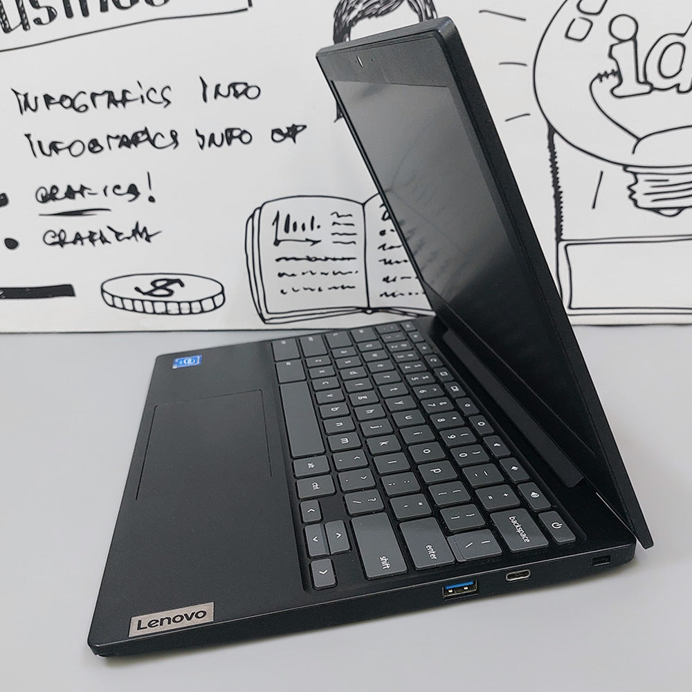 Lenovo IdeaPad 3 CB 11IGL05 Chromebook Laptop (Intel Celeron N4020 - 4GB DDR4 - eMMC 32GB - Intel UHD Graphics - 11.6 Inch HD - Cam) Original Used