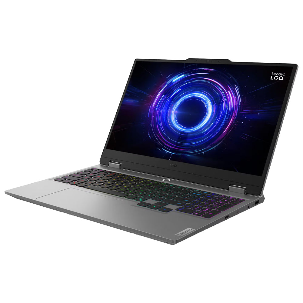 لاب توب لينوفو جيمنج LOQ 15IRX10 (انتل كور i7-13645HX - رام 16 جيجابايت - هارد 512 جيجابايت M.2 NVMe - نفيديا 8 جيجابايت RTX 5060 - شاشة 15.6 بوصة 144 هرتز FHD IPS - شريحة LA1 AI) - رمادي