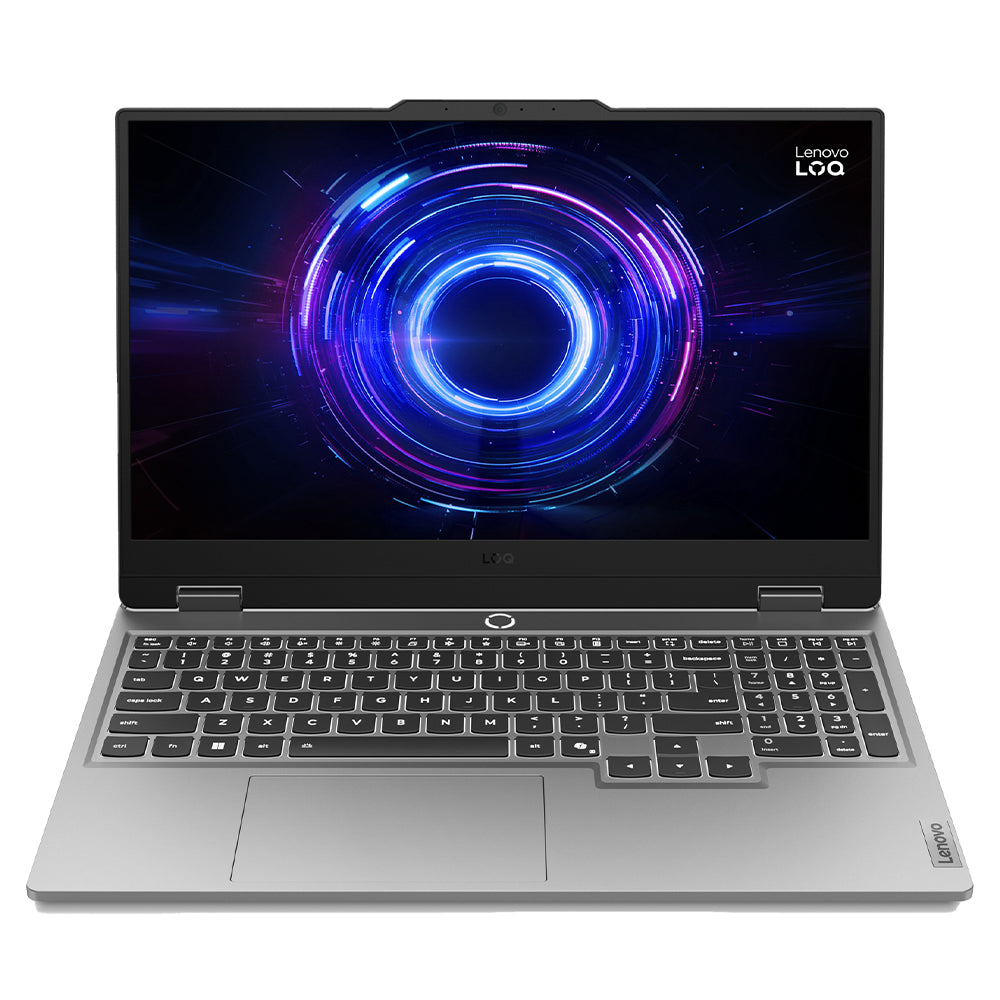 لاب توب لينوفو جيمنج LOQ 15IRX10 (انتل كور i7-14700HX - رام 16 جيجابايت - هارد 512 جيجابايت M.2 NVMe - نفيديا 8 جيجابايت RTX 5060 - شاشة 15.6 بوصة 144 هرتز FHD IPS - شريحة LA1 AI) - رمادي