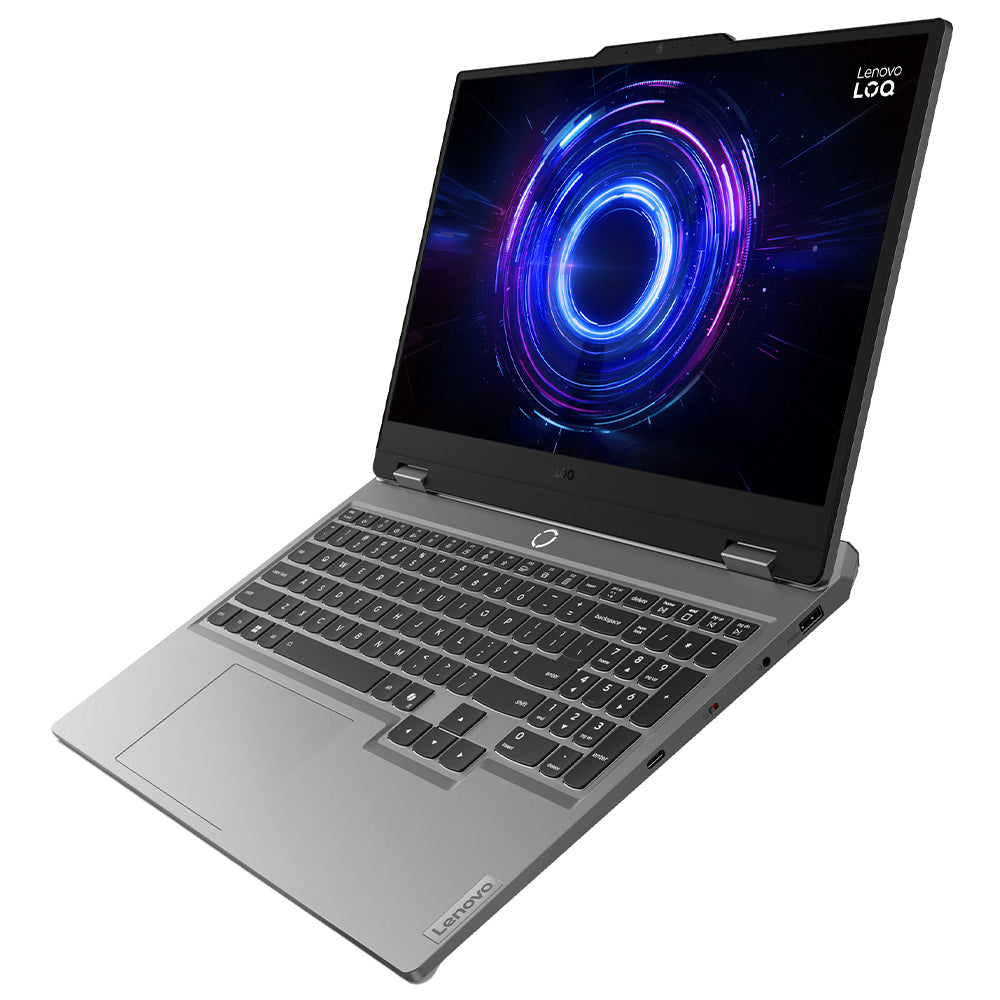 لاب توب لينوفو جيمنج LOQ 15IRX10 (انتل كور i7-14700HX - رام 16 جيجابايت - هارد 512 جيجابايت M.2 NVMe - نفيديا 8 جيجابايت RTX 5060 - شاشة 15.6 بوصة 144 هرتز FHD IPS - شريحة LA1 AI) - رمادي
