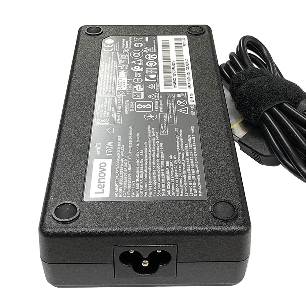 شاحن لاب توب لينوفو 20 فولت - 8.5 أمبير (USB Square Pin) اوريجينال