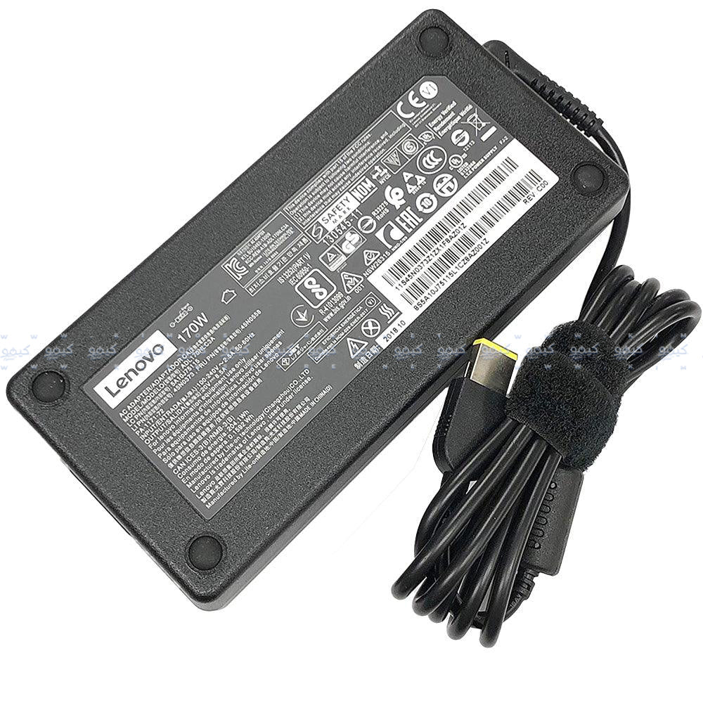 شاحن لاب توب لينوفو 20 فولت - 8.5 أمبير (USB Square Pin) اوريجينال