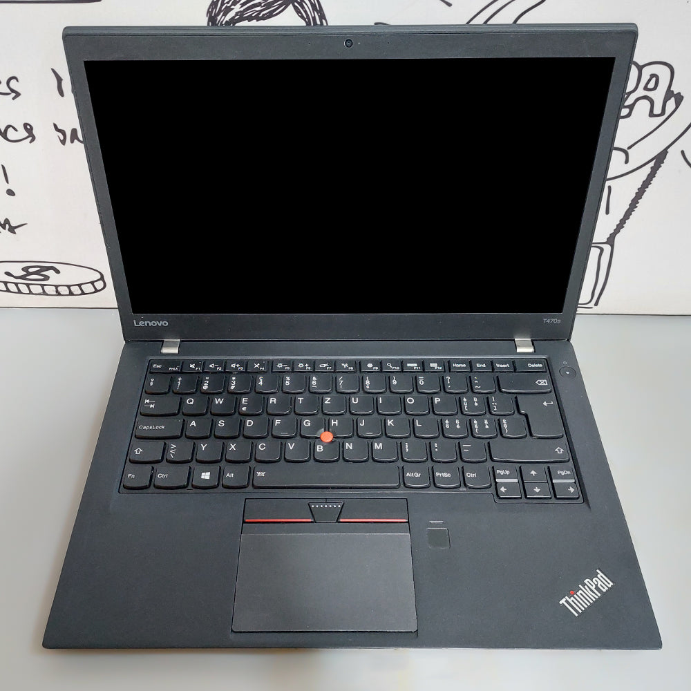 Lenovo ThinkPad T470s Laptop (Intel Core i7-6600U - 12GB DDR4 - SSD 256GB - Intel HD Graphics - 14.0 Inch HD - Cam) Original Used