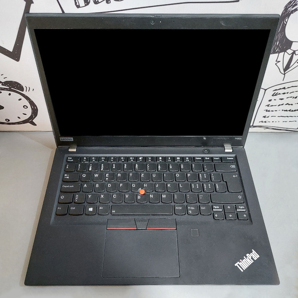 لاب توب لينوفو ThinkPad T490s (انتل كور i5-8265U - رام 8 جيجابايت M.2 256GB - DDR4 - انتل UHD جرافيكس - شاشة 14.0 بوصة FHD - كاميرا) استعمال خارج