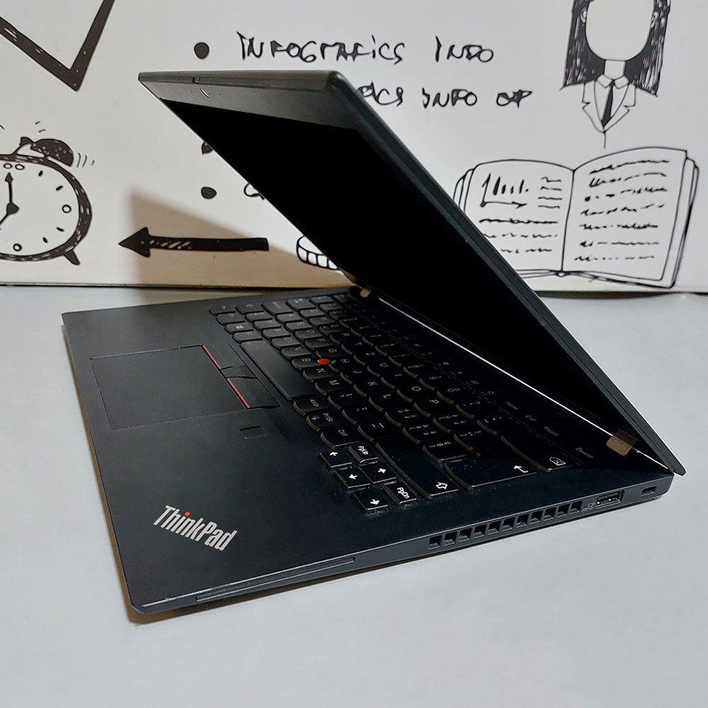 لاب توب لينوفو ThinkPad T490s (انتل كور i5-8265U - رام 8 جيجابايت M.2 256GB - DDR4 - انتل UHD جرافيكس - شاشة 14.0 بوصة FHD - كاميرا) استعمال خارج
