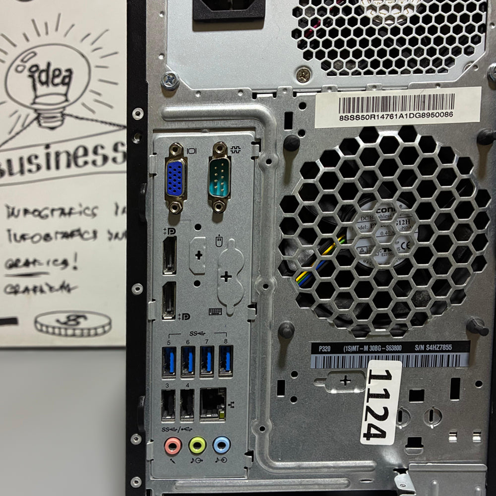 Lenovo ThinkStation P320 Tower PC (Intel Xeon E3-1245 V5 - 8GB DDR4 - No Hard - Intel HD Graphics) Original Used