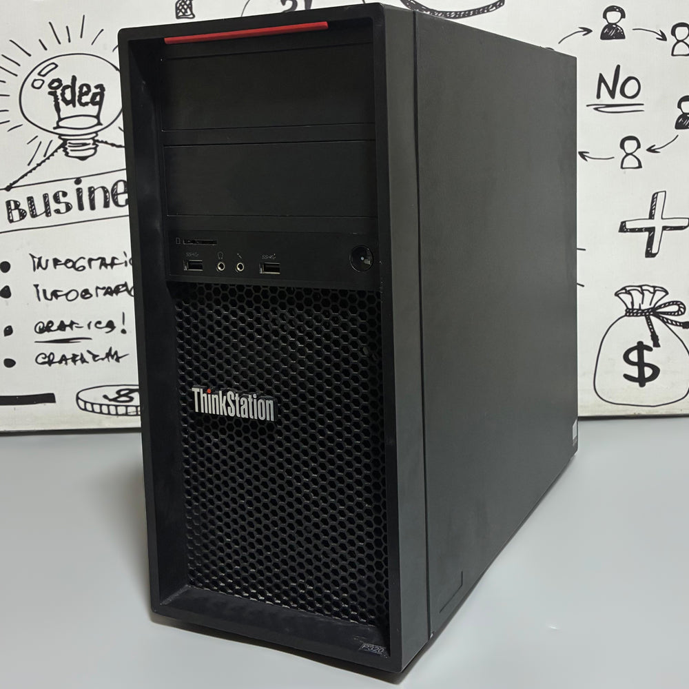 Lenovo ThinkStation P320 Tower PC (Intel Xeon E3-1245 V5 - 8GB DDR4 - No Hard - Intel HD Graphics) Original Used