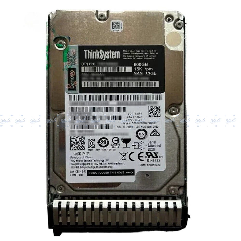 Lenovo ThinkSystem 7XB7A00022 600GB SAS 15K Hard Drive (Original Used)