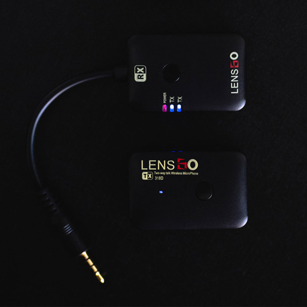 LensGo 318D 1V1 Full Duplex Call Wireless Microphone