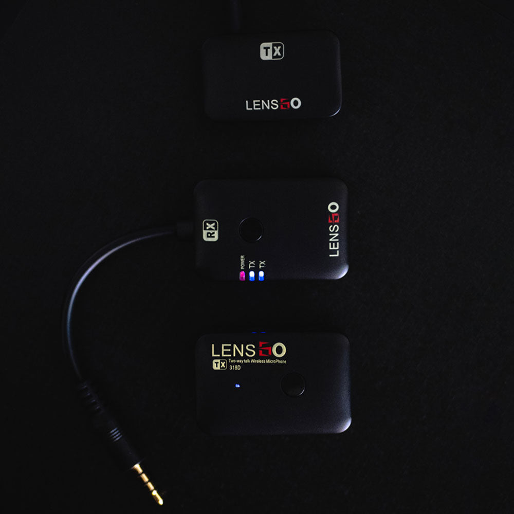 LensGo 318D Full Duplex Call Wireless Microphone