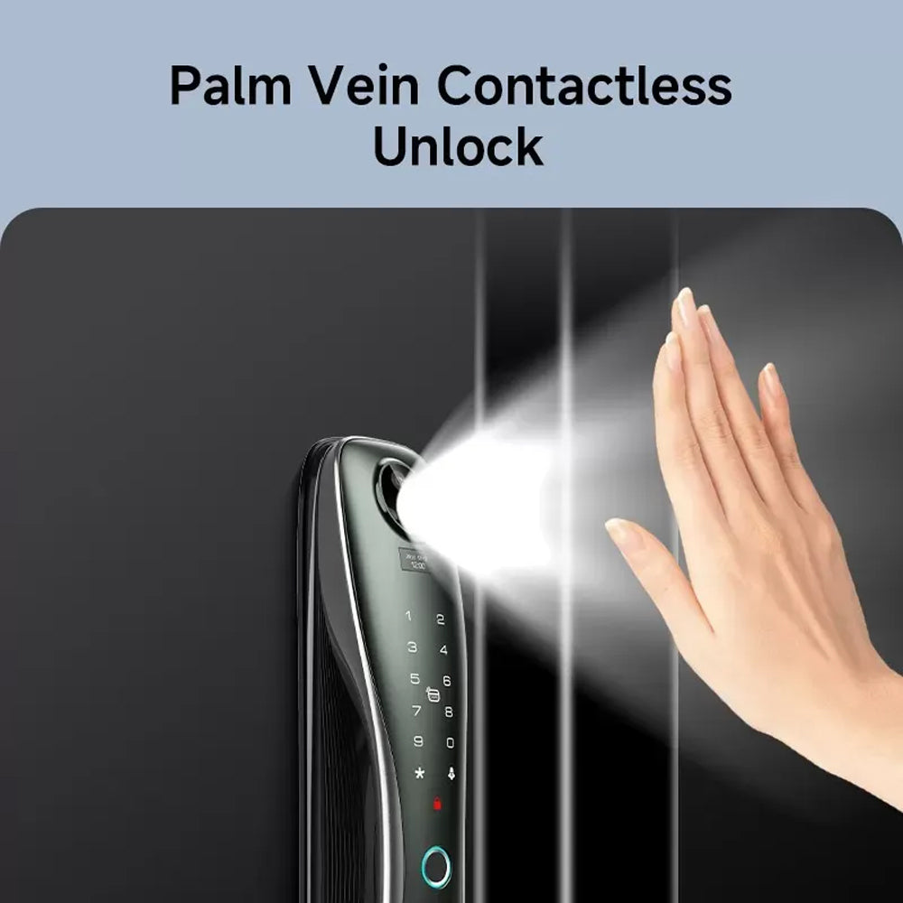 Levana I7Ai 2818 Cat Eye Face Smart Door Lock With Monitor - Sky Gray