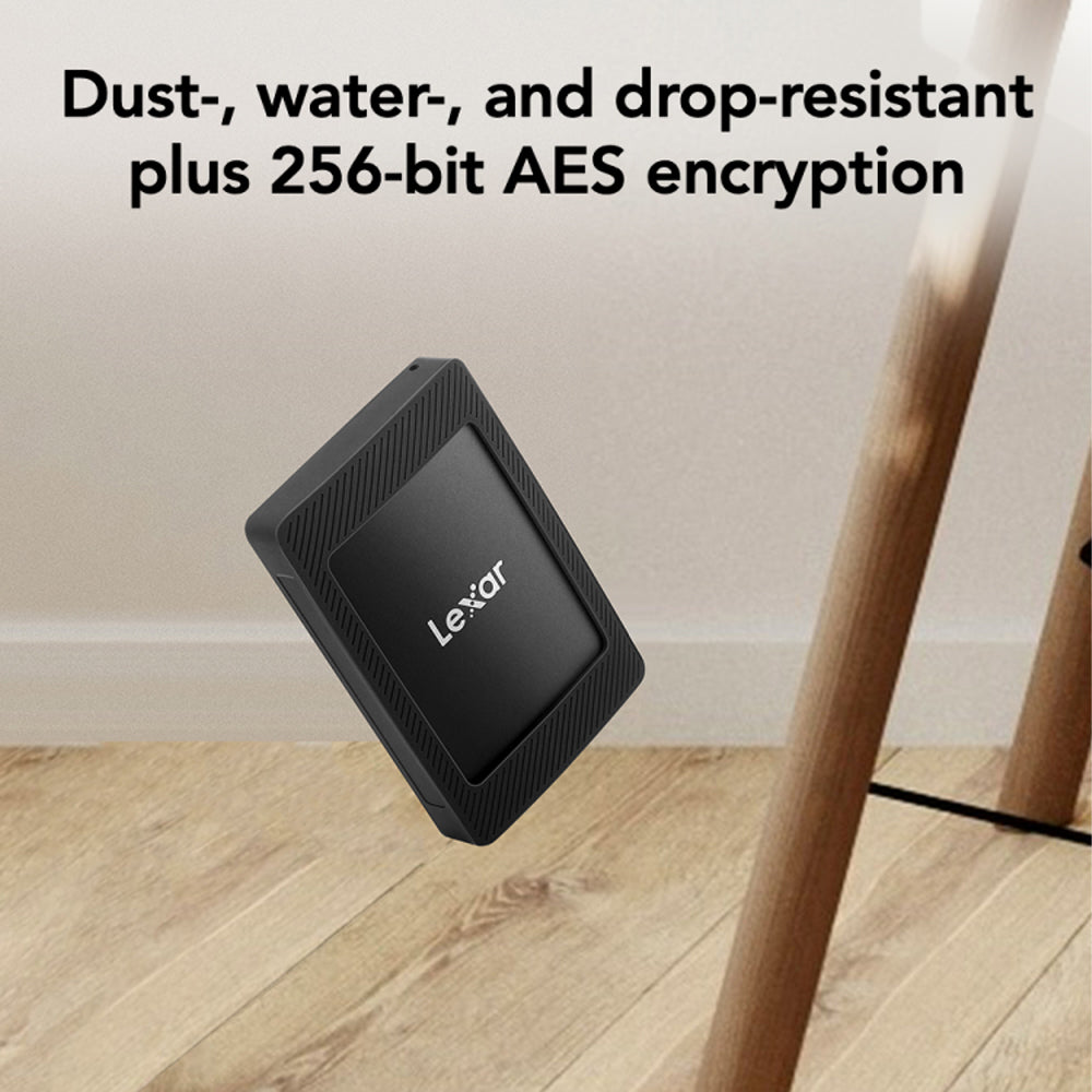 Lexar SL500 2TB Portable External SSD Drive With Magnetic Set