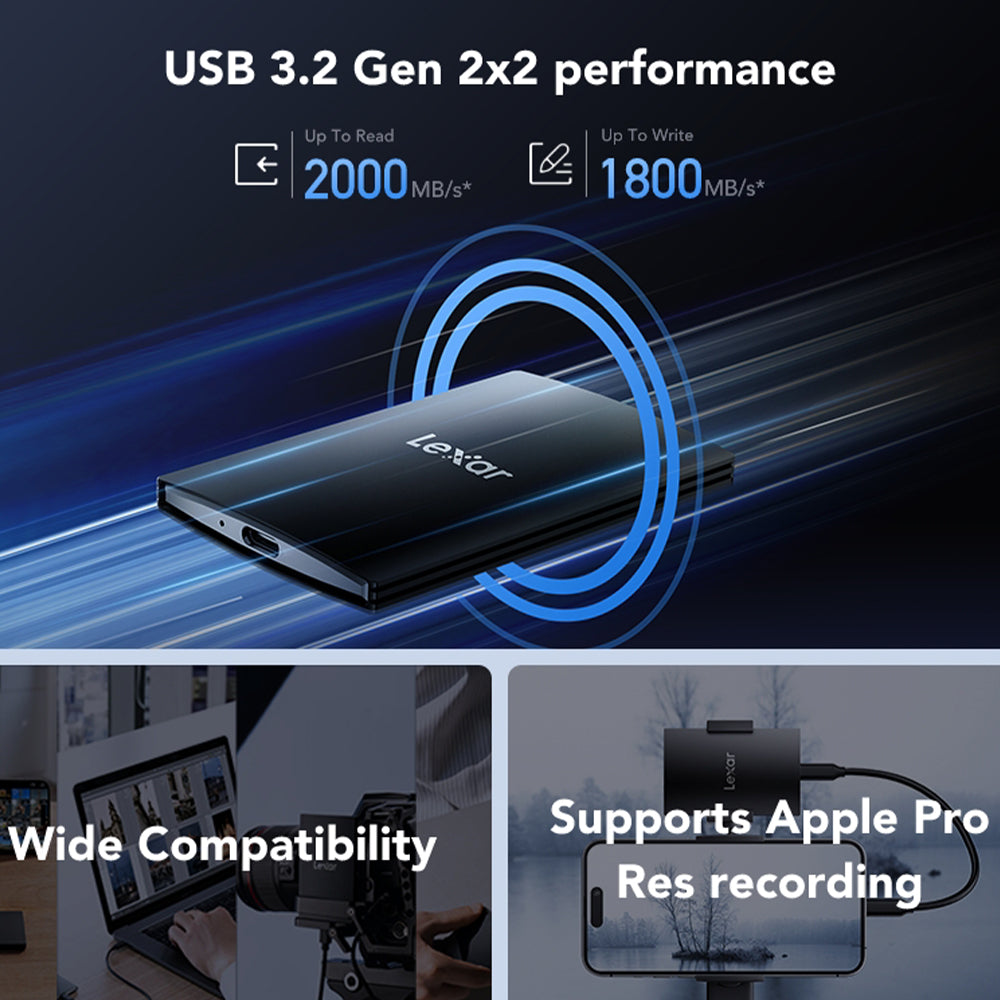 هارد درايف SSD خارجي متنقل ليكسار 2 تيرابايت