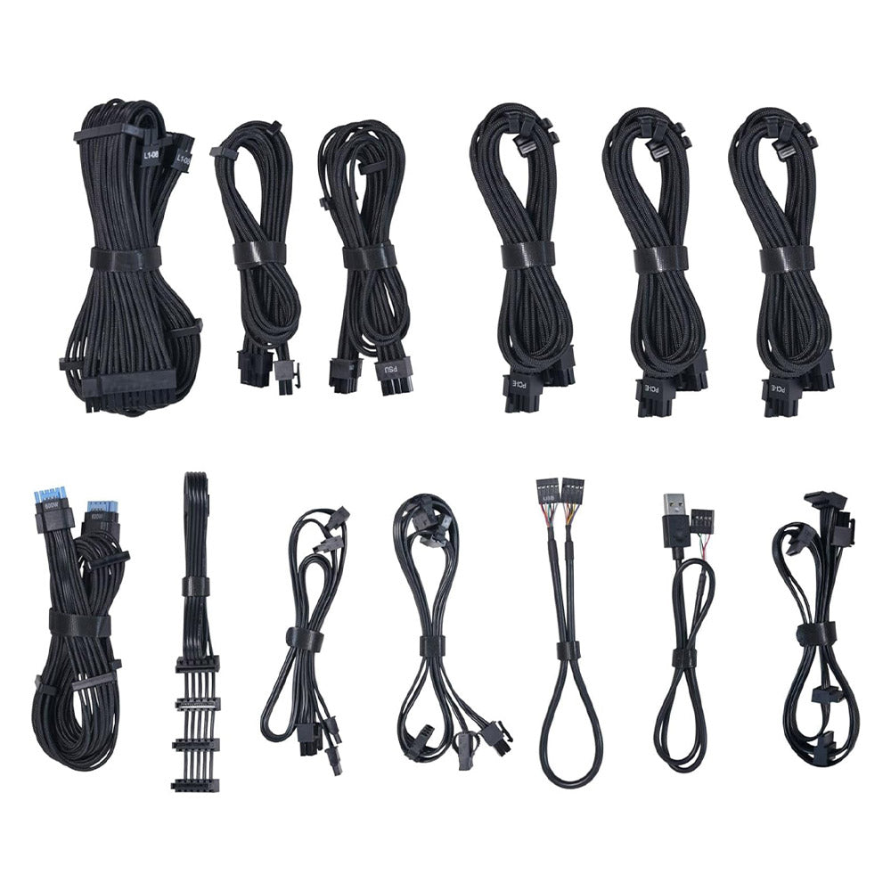 باور سبلاي ليان لي 80 بلس بلاتينيوم 850 وات Edge Full Modular - أسود