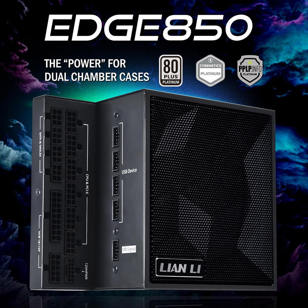 باور سبلاي ليان لي 80 بلس بلاتينيوم 850 وات Edge Full Modular - أسود