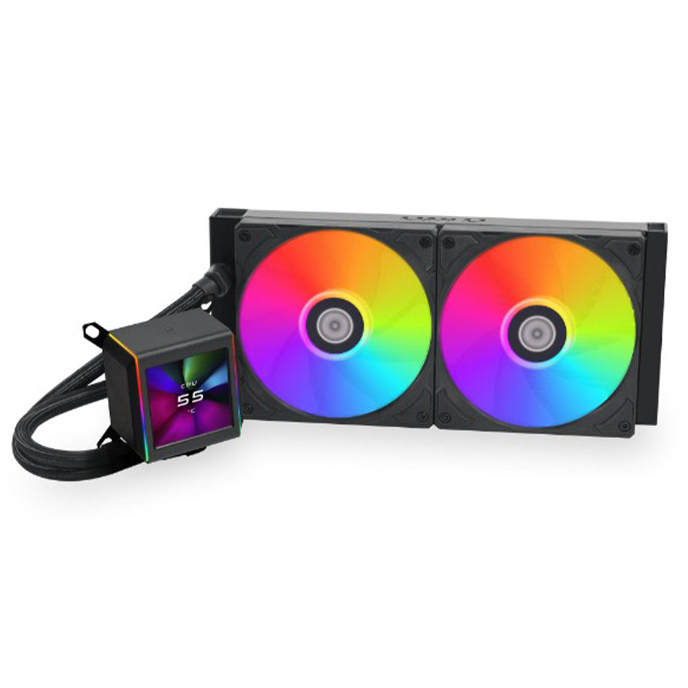 Lian Li Galahad II LCD 280mm ARGB AIO CPU Liquid Cooler - Black