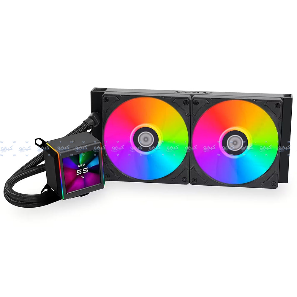 Lian Li Galahad II LCD 280mm ARGB AIO CPU Liquid Cooler - Black