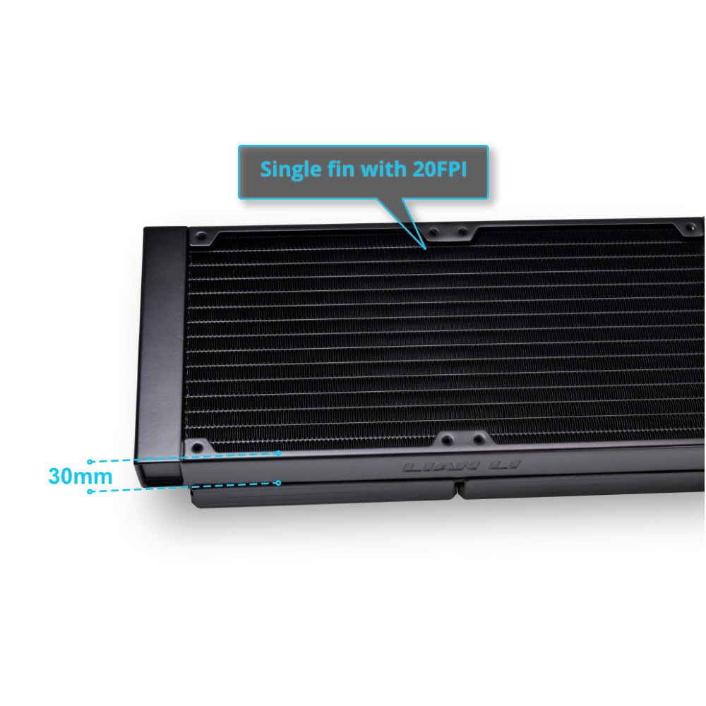 Lian Li Galahad II LCD 280mm ARGB AIO CPU Liquid Cooler - Black
