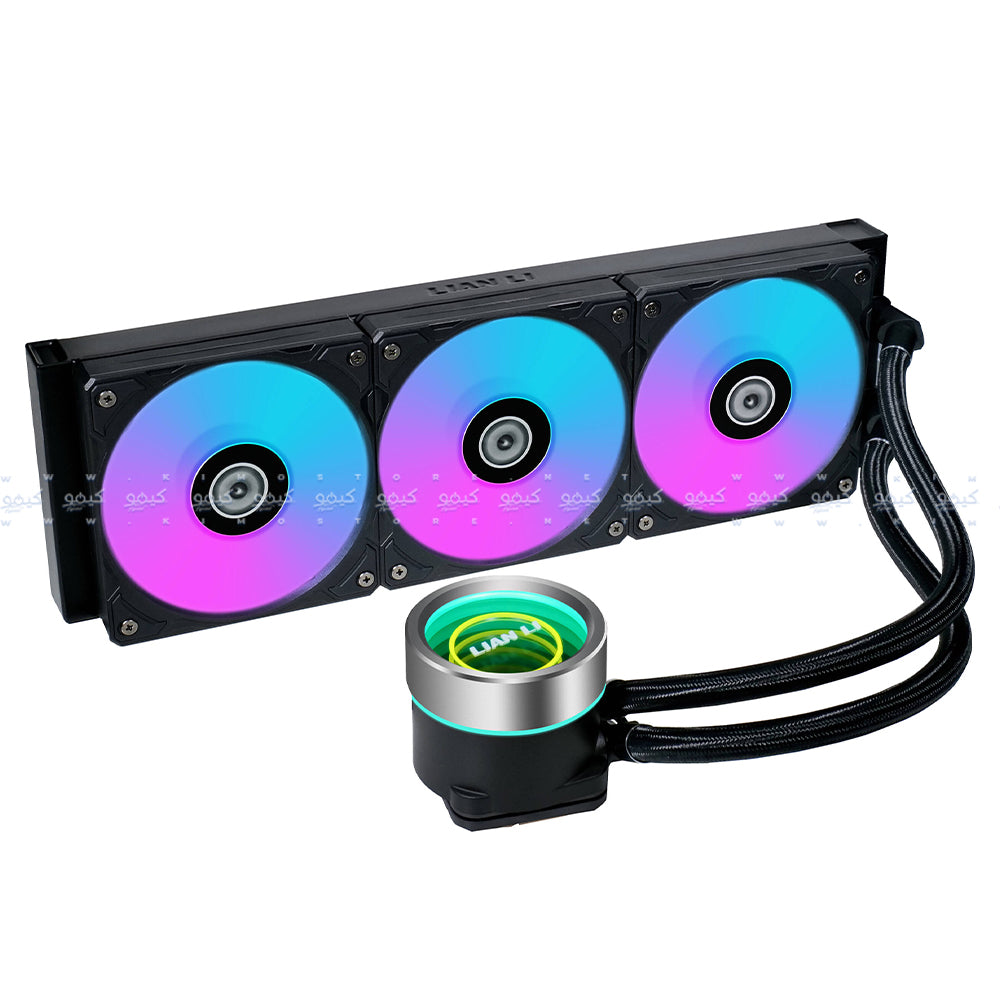 نظام تبريد مائي للبروسيسور ليان لي 360 ملم Galahad II Trinity ARGB AIO - اسود