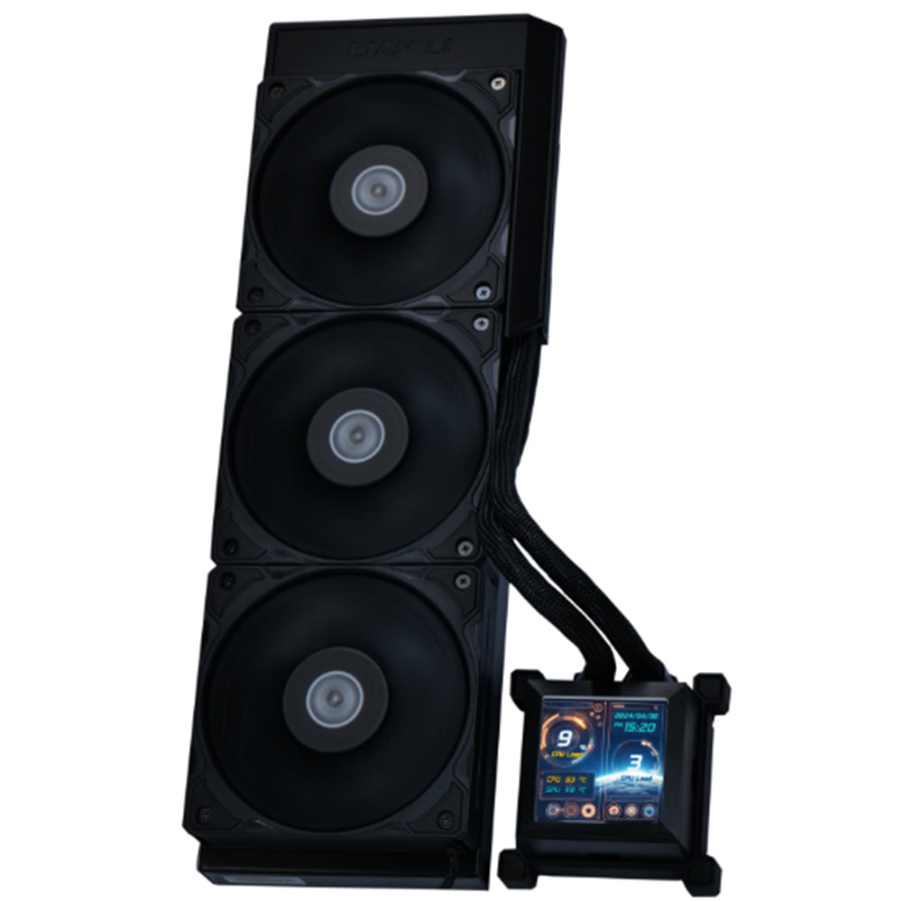 Lian Li Hydroshift LCD 360S 360mm AIO CPU Liquid Cooler - Black