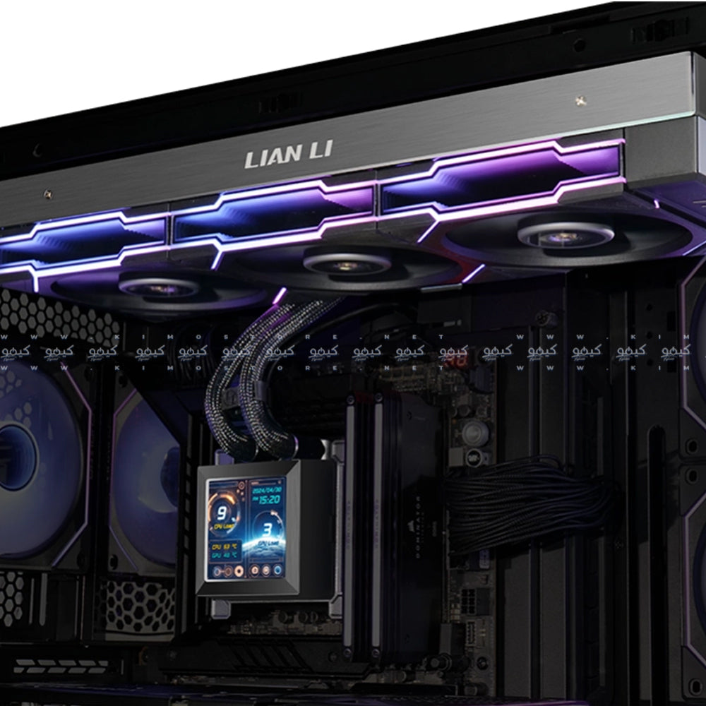Lian Li Hydroshift LCD 360S 360mm AIO CPU Liquid Cooler - Black