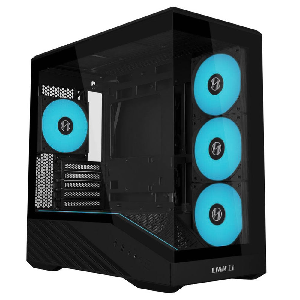 كيس ميد تاور ليان لي ARGB جيمنج Vector V100R Mini + باور سبلاي 80 بلس ذهبي 750 وات SR750