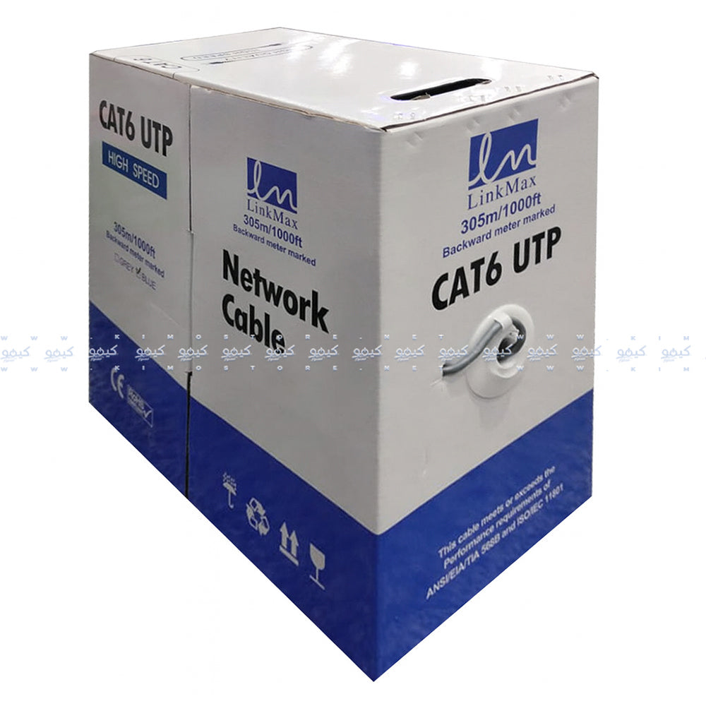 كابل نت وورك لينك ماكس 305 متر PT-050 Cat6 UTP