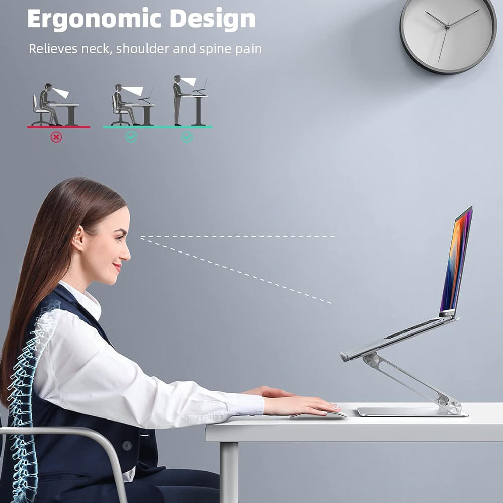 Lisen J103 Laptop & Tablet Holder - Silver