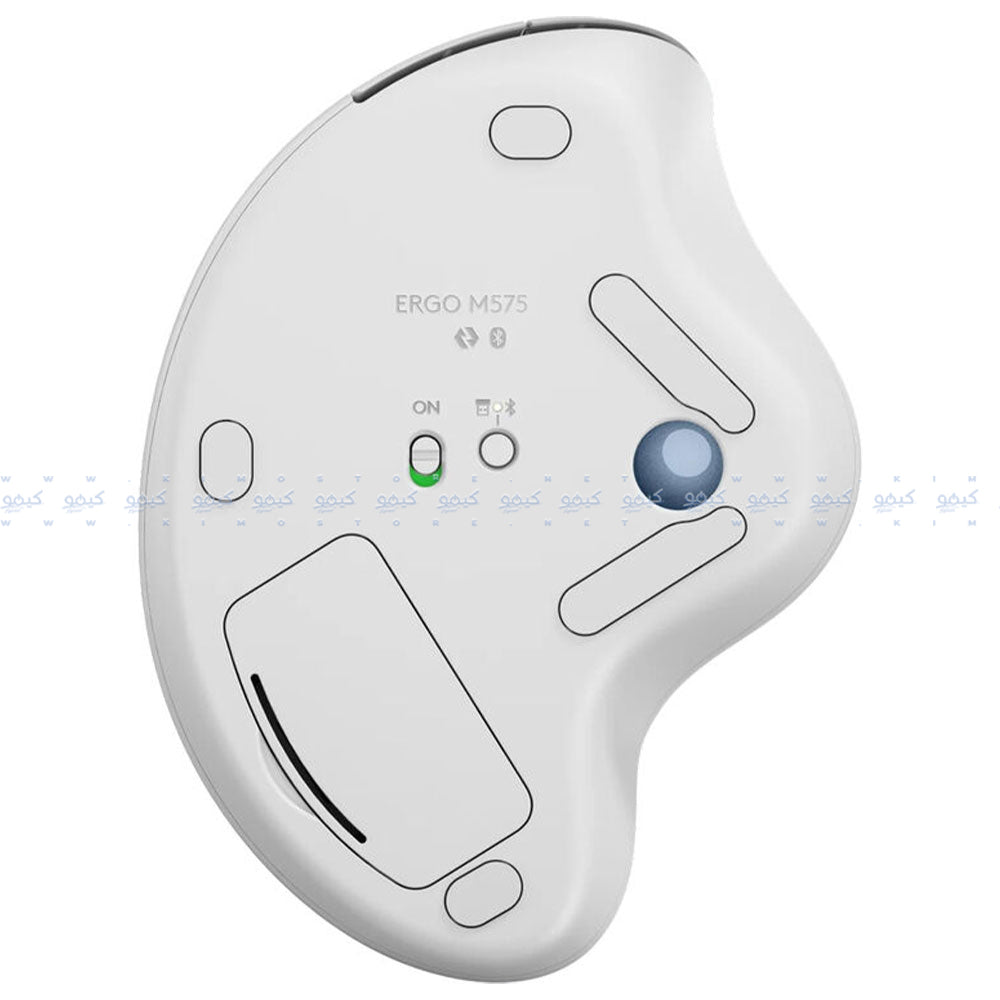 Logitech ERGO M575 Bluetooth Wireless Mouse 2000Dpi - Off White