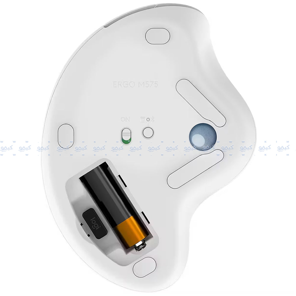 Logitech ERGO M575 Bluetooth Wireless Mouse 2000Dpi - Off White