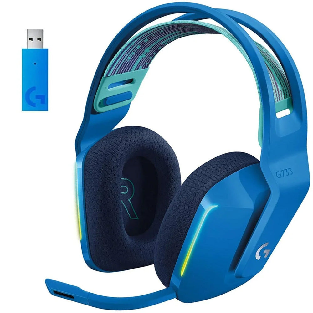 سماعة رأس لوجيتك لاسلكية RGB جيمنج G733 Lightspeed