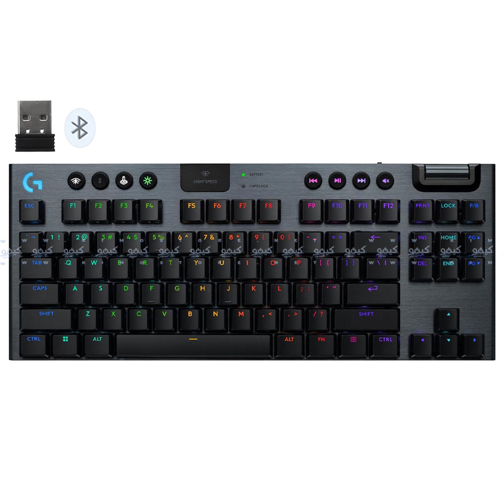 كيبورد لوجيتك سلكي و لاسلكي بلوتوث سويتش RGB TKL Tactile جيمنج إنجليزي G915 X Lightspeed