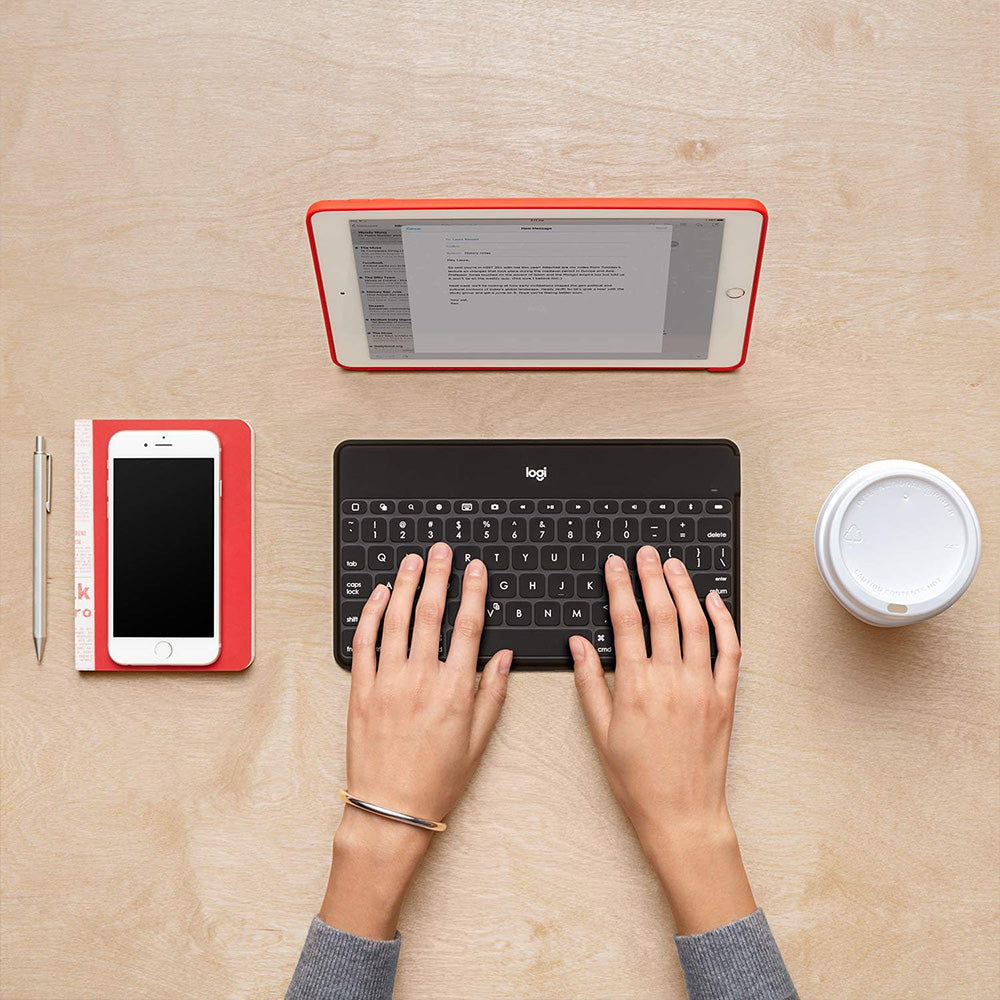 Logitech Keys To Go Slim Rechargeable Bluetooth Wireless Keyboard English
