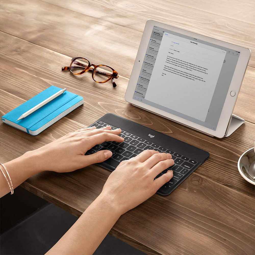 Logitech Keys To Go Slim Rechargeable Bluetooth Wireless Keyboard English