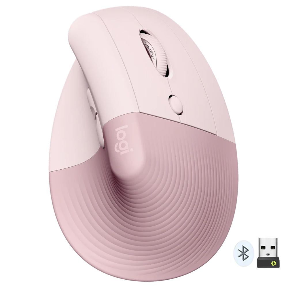 ماوس لوجيتك لاسلكي بلوتوث ثنائي الوضع 4000 نقطة في البوصة Lift Vertical Ergonomic