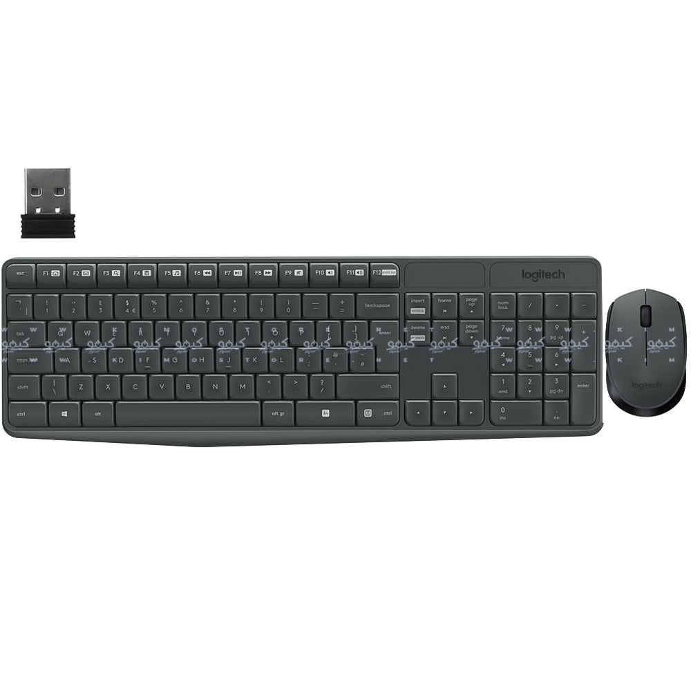 Logitech MK235 Wireless Keyboard + Mouse Combo English & Arabic