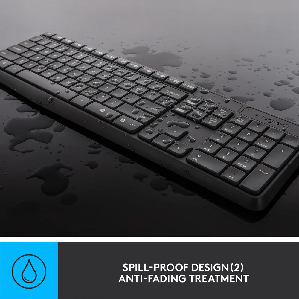 Logitech MK235 Wireless Keyboard + Mouse Combo English & Arabic