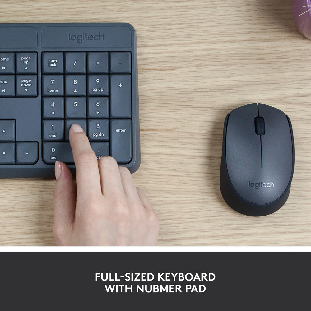 Logitech MK235 Wireless Keyboard + Mouse Combo English & Arabic