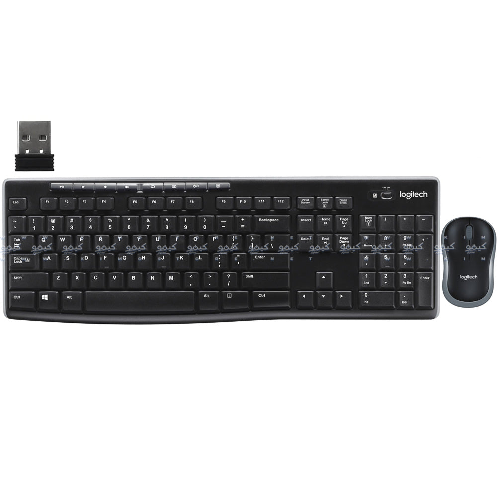 Logitech MK270 Wireless Keyboard + Mouse Combo English & Arabic